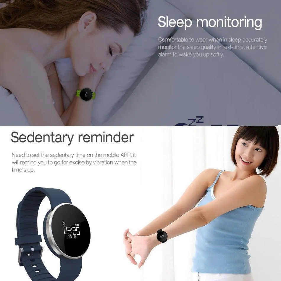 New Smart Watch Bracelet Waterproof Blood Pressure Heart Rate Monitor Fitness Tracker for Android iOS