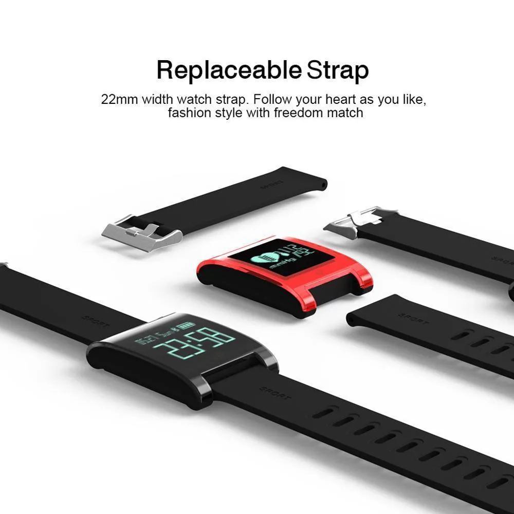 New Smart Watch Waterproof Bluetooth Smart Band Heart Rate Blood Pressure Monitor Pedometer for Android IOS