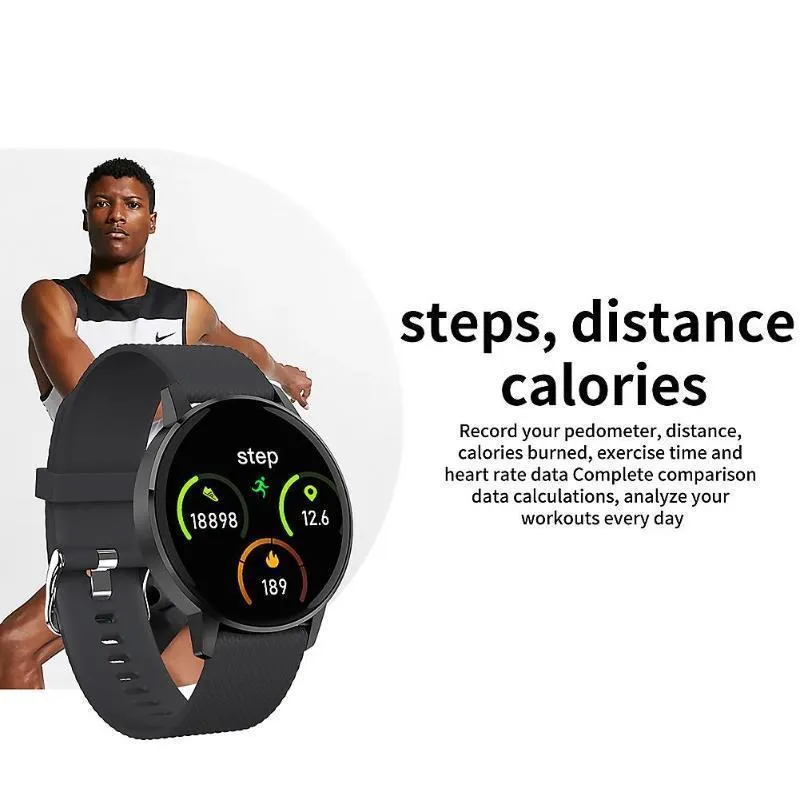New Waterproof Heart Rate Fitness Tracker Digital Wrist Smartwatch For iPhone Samsung Xiaomi