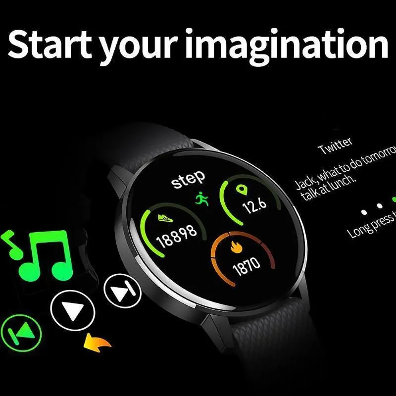 New Waterproof Heart Rate Fitness Tracker Digital Wrist Smartwatch For iPhone Samsung Xiaomi