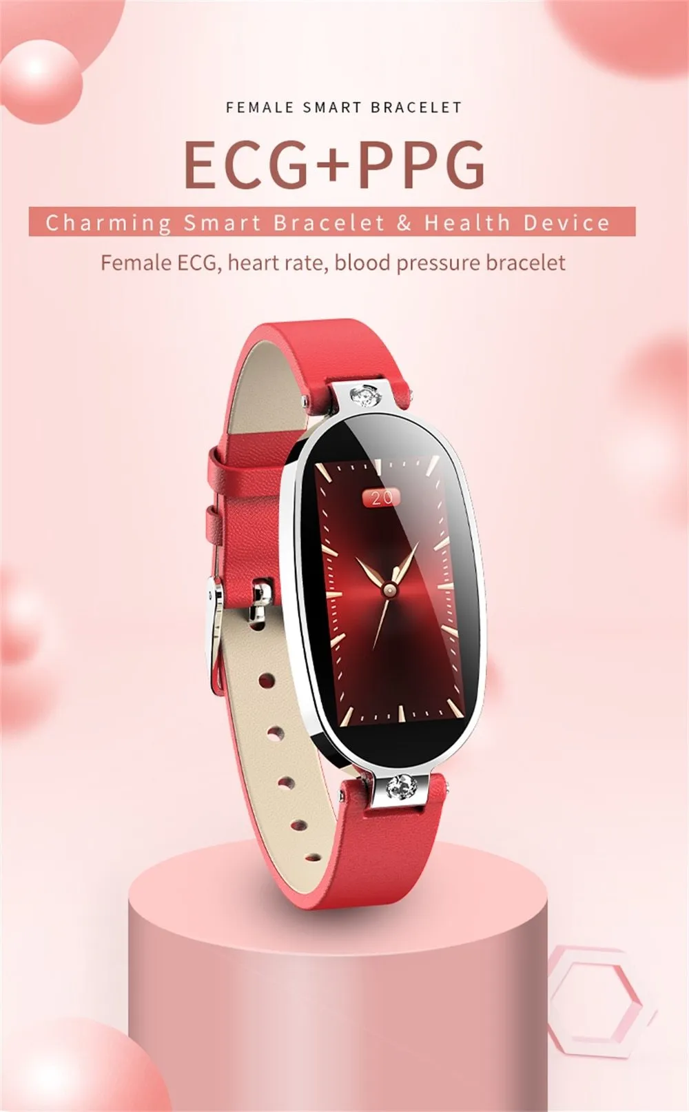 New Waterproof Heart Rate Monitor Sport Fitness Tracker Bluetooth Smartwatch For Android iPhones
