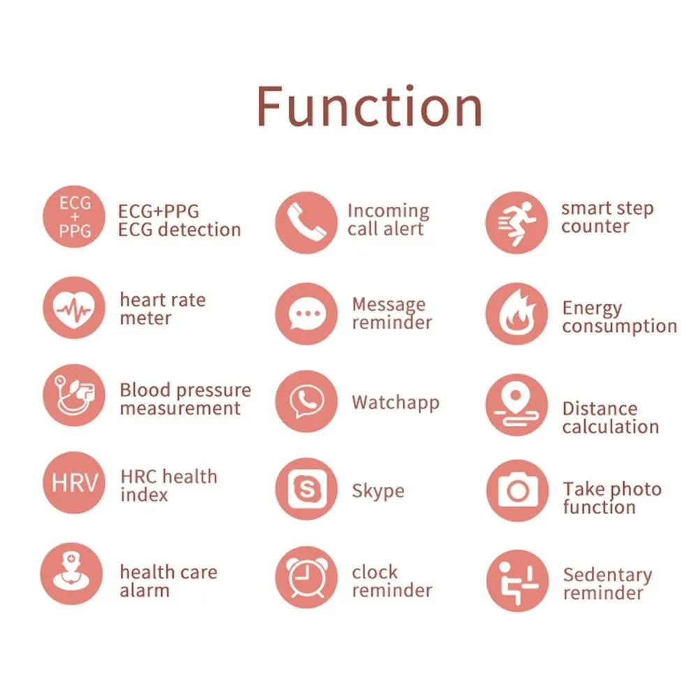 New Waterproof Heart Rate Monitor Sport Fitness Tracker Bluetooth Smartwatch For Android iPhones