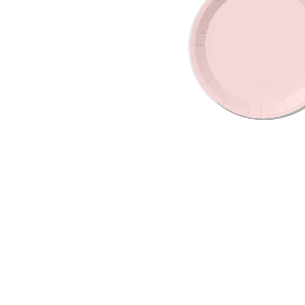 Pale Pink Classic Small Plates (10 per pack)