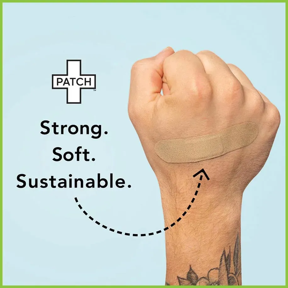 PATCH Bamboo Plasters - MIXED PACK - 100 Assorted Size plasters