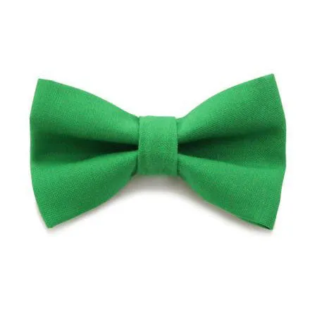 Pet Bow Tie - "Color Collection - Clover Green" - Solid Green Bowtie for Cats   Dogs - St. Patrick's Day