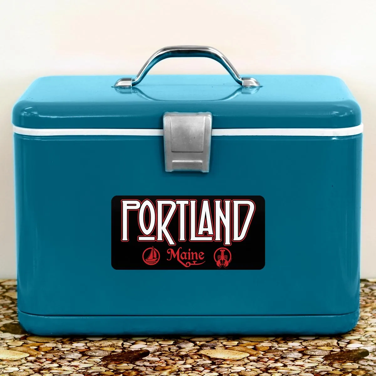 Portland Maine Zeppelin Style Die Cut Vinyl Sticker