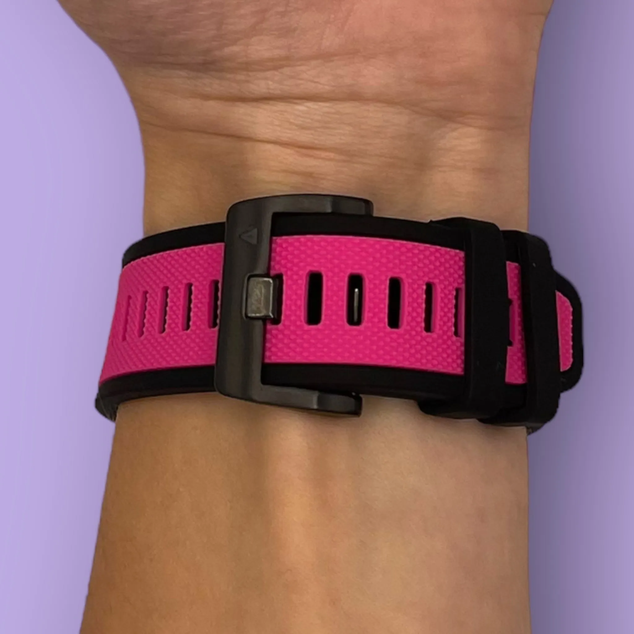 Quickfit 22mm Dual Colour Silicone Watch Straps