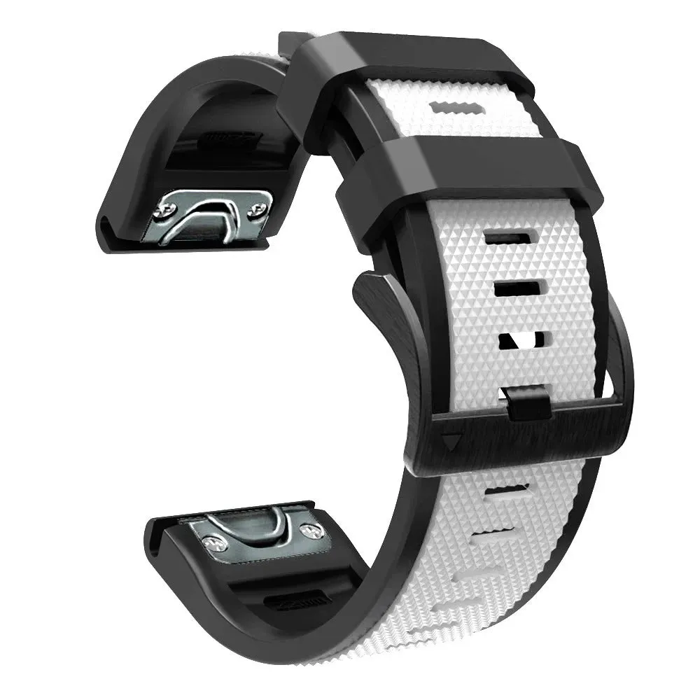 Quickfit 22mm Dual Colour Silicone Watch Straps