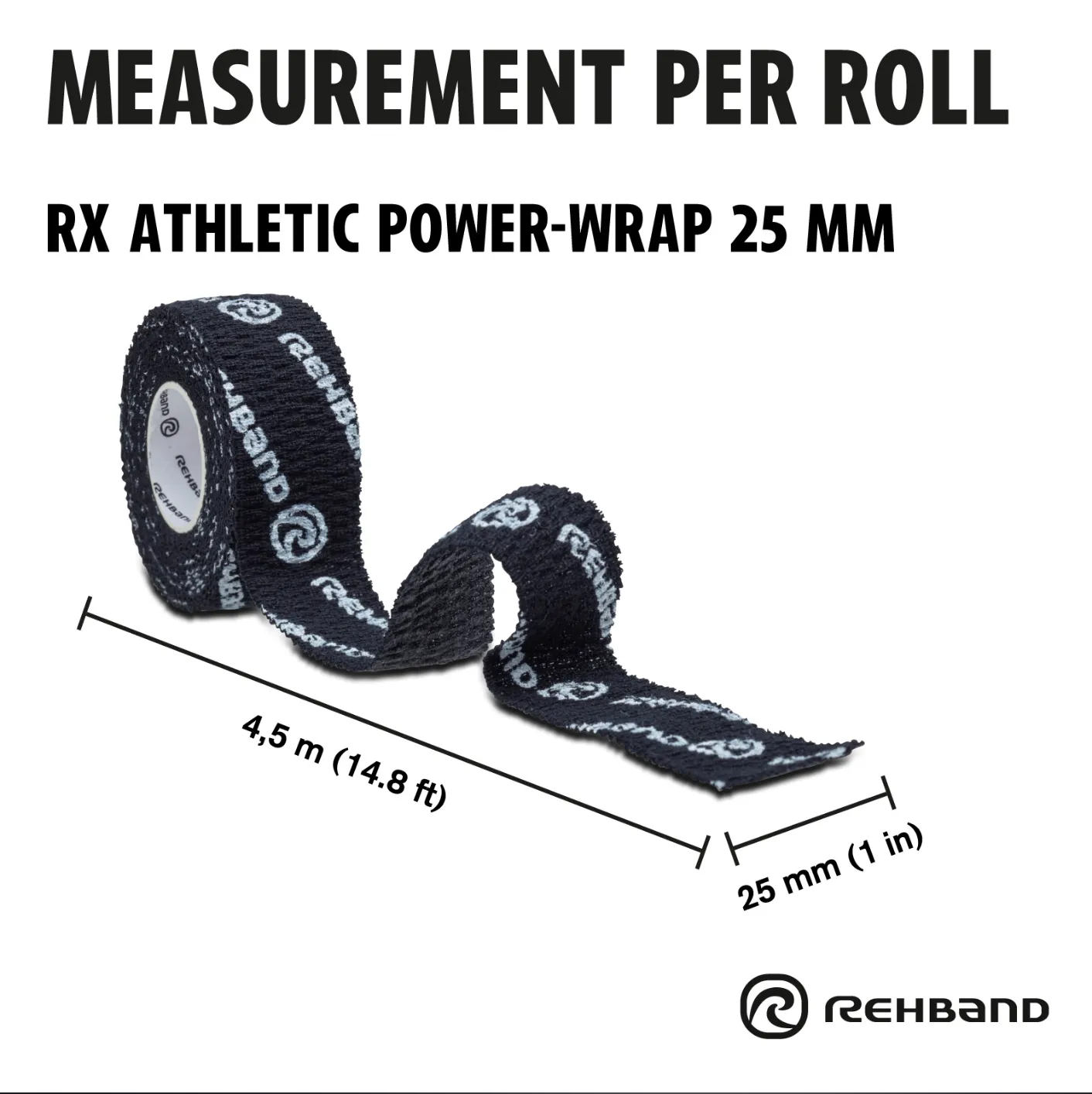Rehband Tape 25mm (3 rolls)