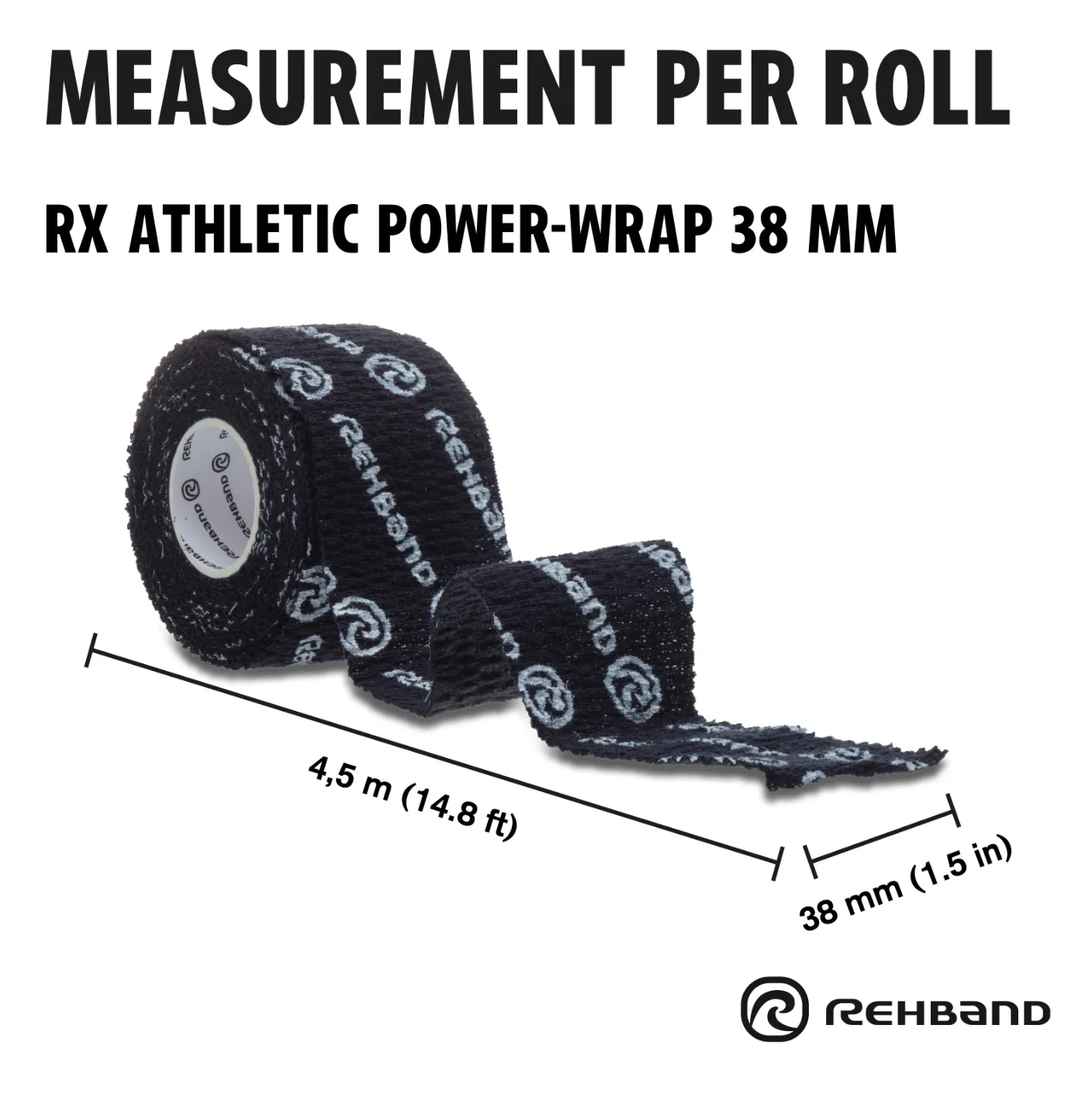 Rehband Tape 38mm (3 rolls)