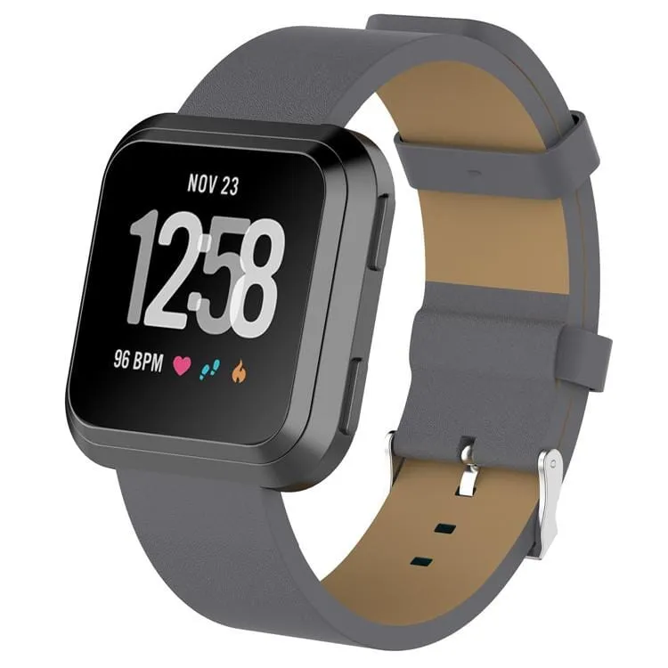 Replacement Leather Watch Band Compatible with the Fitbit Versa