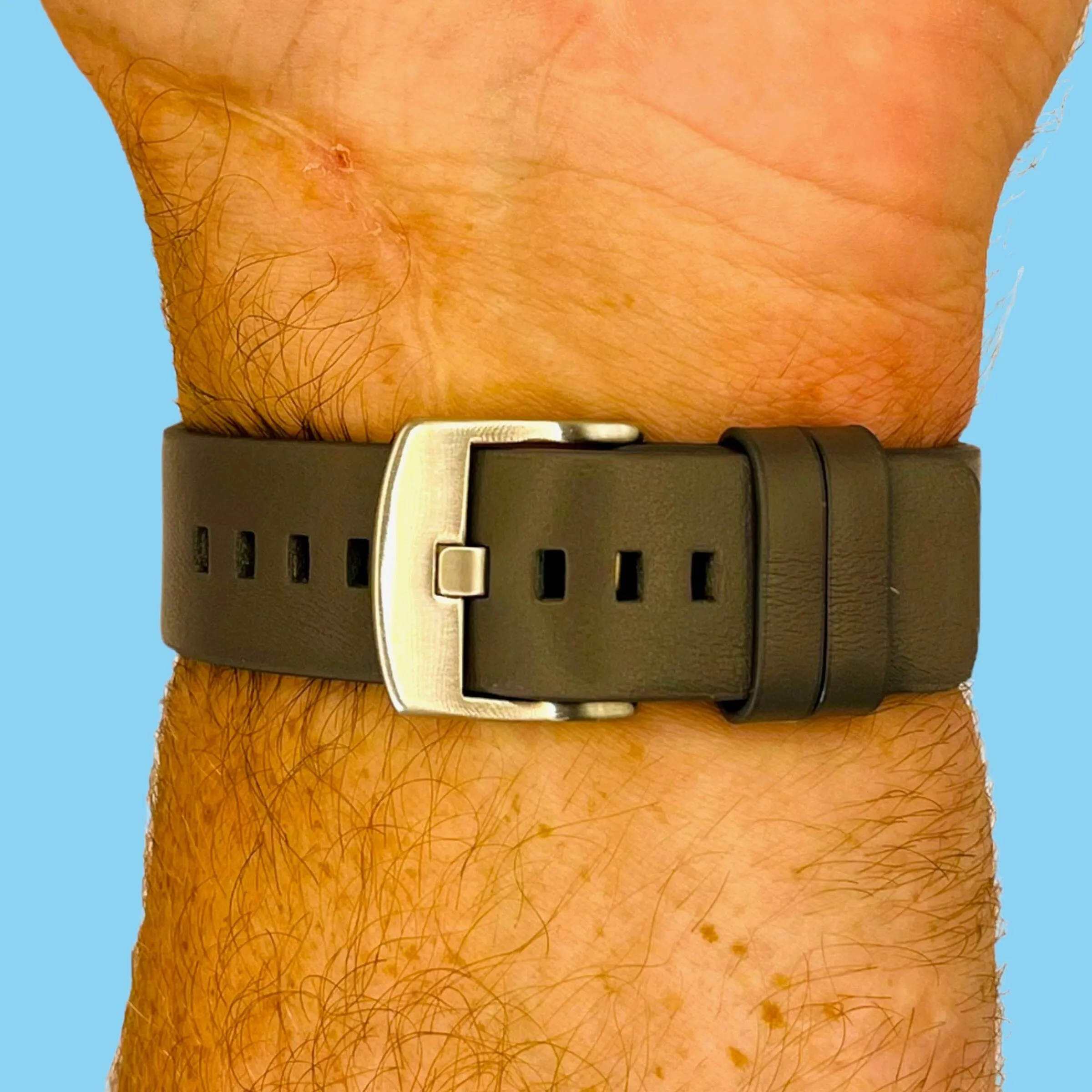 Replacement Leather Watch Band Compatible with the Fitbit Versa