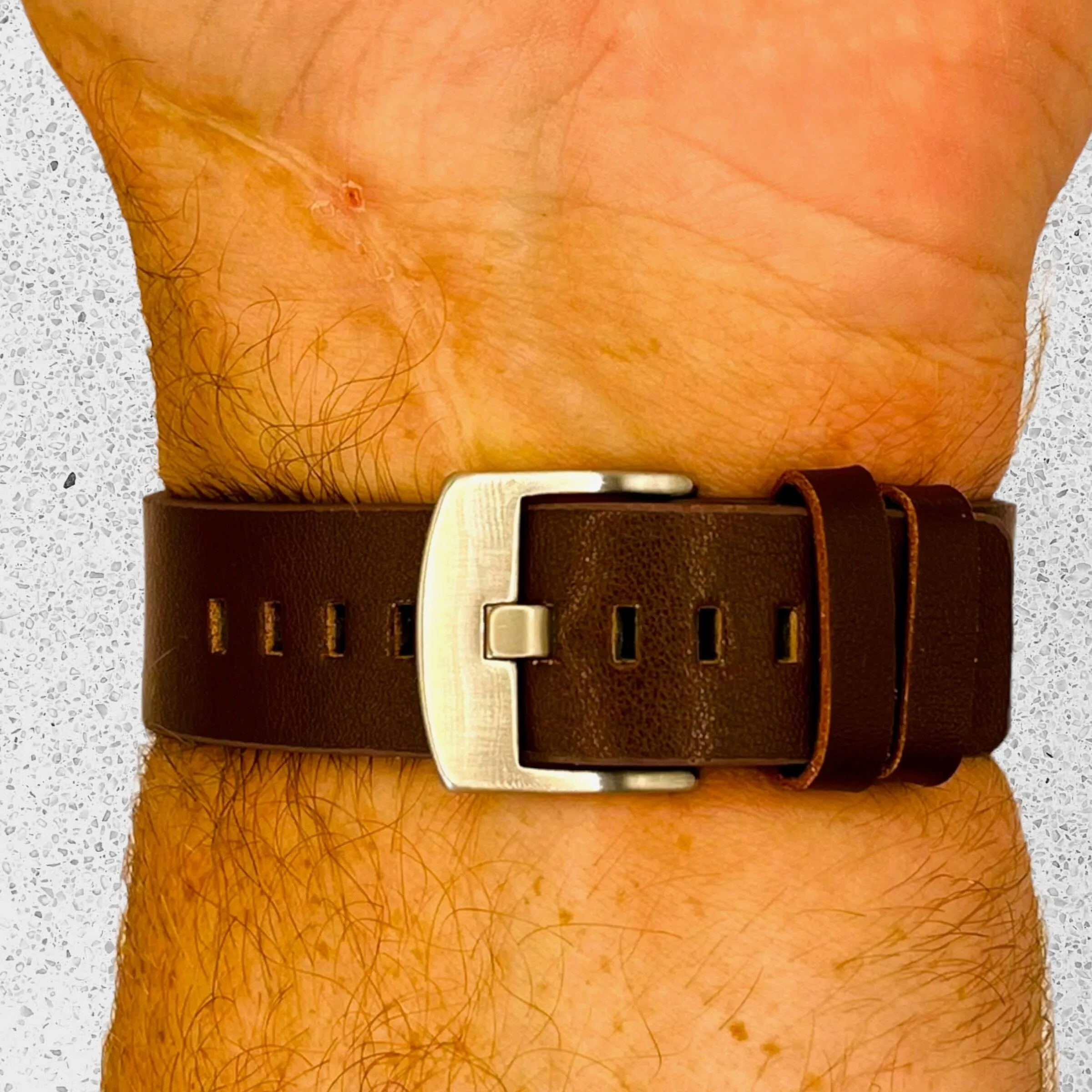 Replacement Leather Watch Band Compatible with the Fitbit Versa