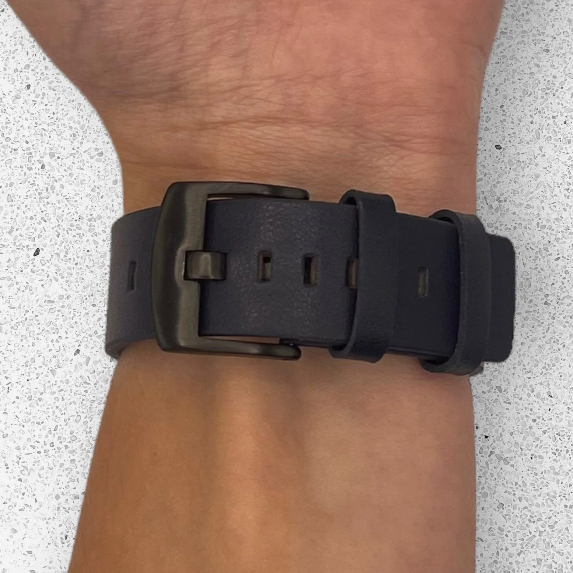 Replacement Leather Watch Band Compatible with the Fitbit Versa
