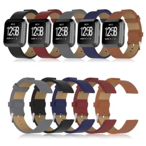 Replacement Leather Watch Band Compatible with the Fitbit Versa