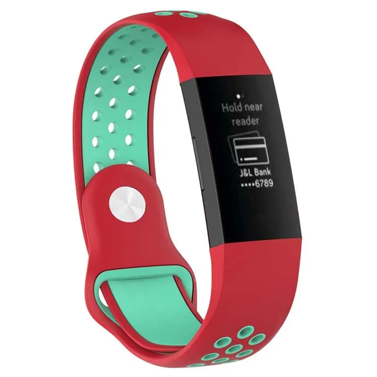 Replacement Silicone Sports Watch Band Compatible with the Fitbit Charge 3 & Charge 4