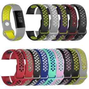Replacement Silicone Sports Watch Band Compatible with the Fitbit Charge 3 & Charge 4