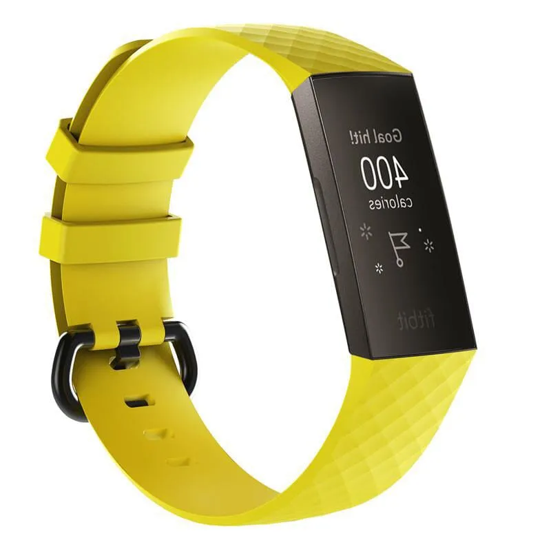 Replacement Silicone Watch Straps Compatible with the Fitbit Charge 3 & Charge 4