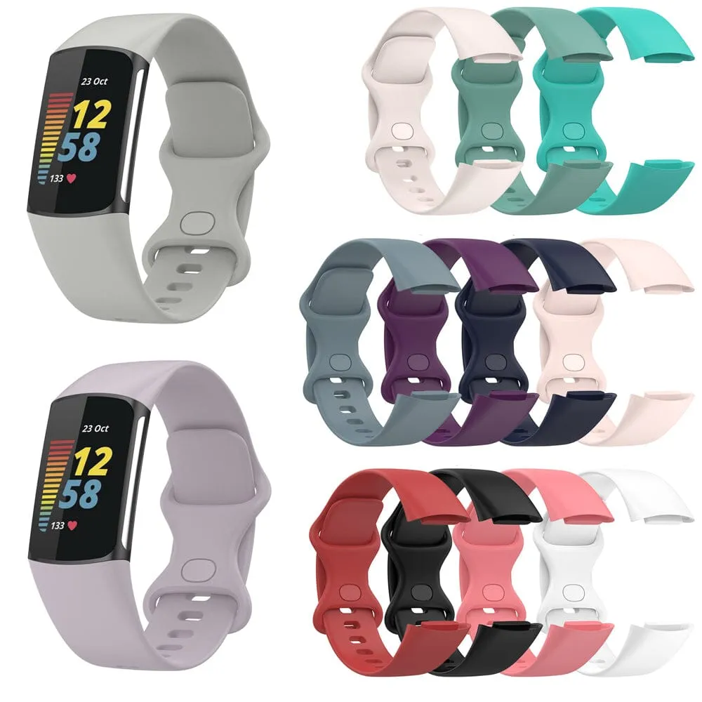 Replacement Silicone Watch Straps Compatible with the Fitbit Charge 5