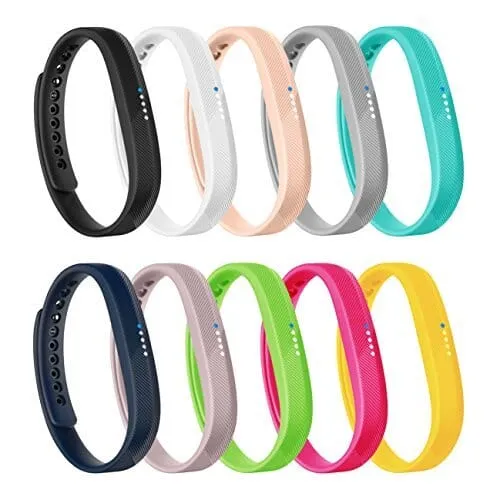 Replacement Silicone Watch Straps Compatible with the Fitbit Flex 2