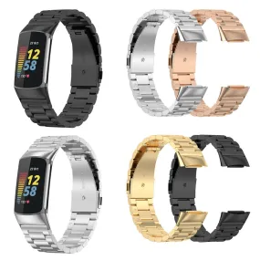 Replacement Stainless Steel Link Watch Strap Compatible with the Fitbit Charge 6