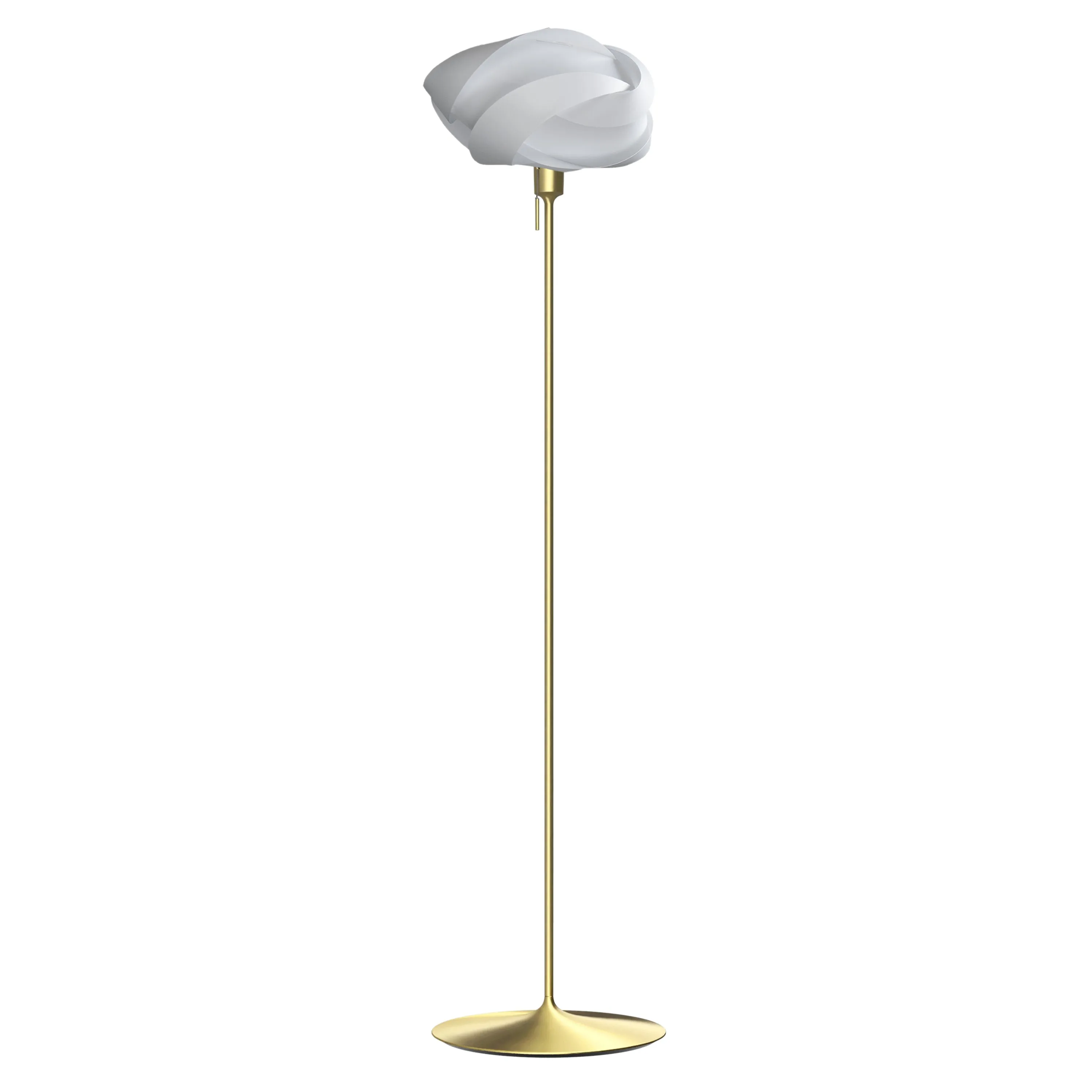 Ribbon Champagne Floor Lamp