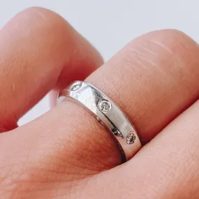 Roset 14K White Gold Gypsy Diamond Ring