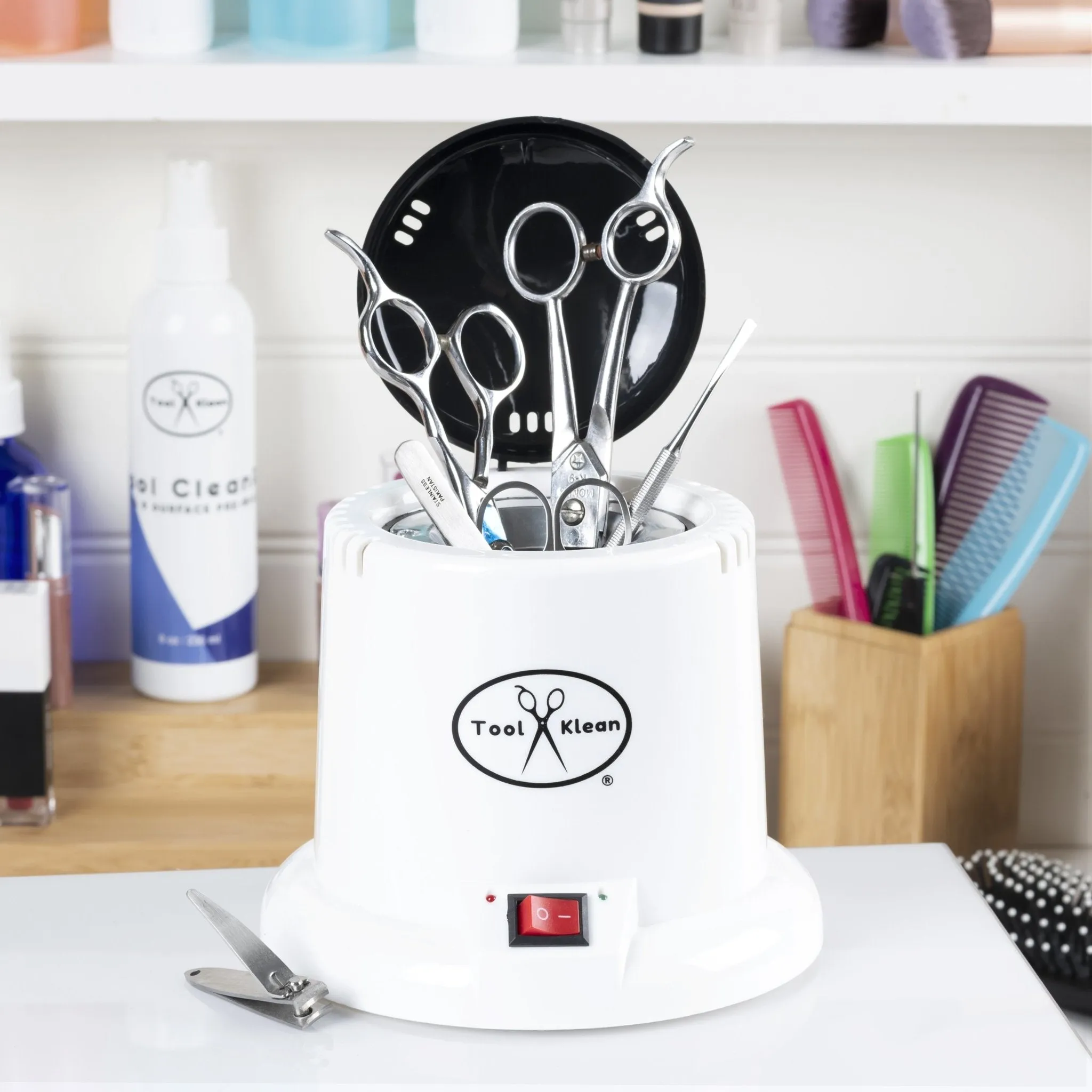 Salon Tool Sanitizer - Glass Bead Hot Cup Sanitizer in White, Pink, or Purple (Includes 2 Bags of Beads, an $11.98 value)