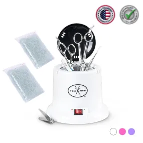Salon Tool Sanitizer - Glass Bead Hot Cup Sanitizer in White, Pink, or Purple (Includes 2 Bags of Beads, an $11.98 value)