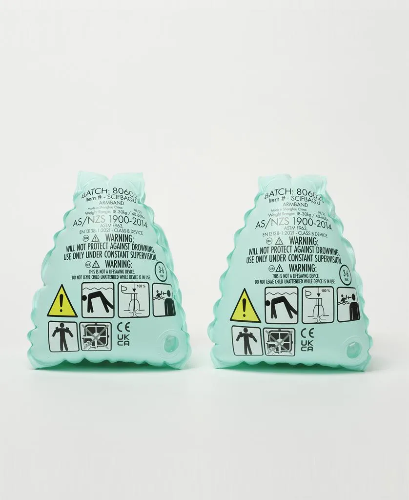 Salty the Shark Float Bands | Aqua