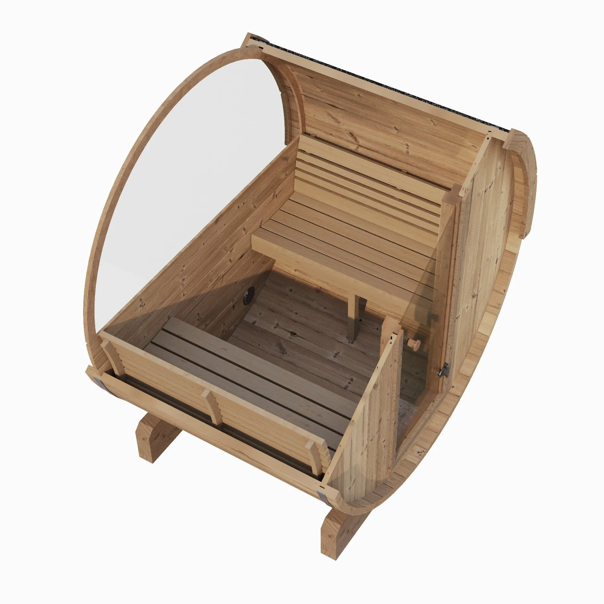 SaunaLife Model E6W 2 Person Barrel Sauna