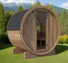 SaunaLife Model E6W 2 Person Barrel Sauna