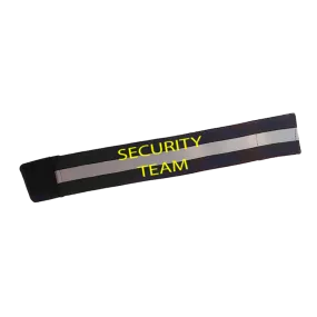 Security Team Reflective Elastic Arm Band, Leg Band