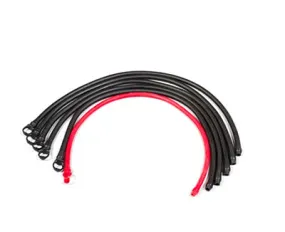 Shuttle Mini-Press Elasticords, Set of 6 (5 Black, 1 Red)