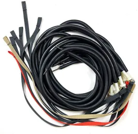 Shuttle TNT Elasticords, Set of 8 (6 Dark Gray, 1 Beige, 1 Orange)