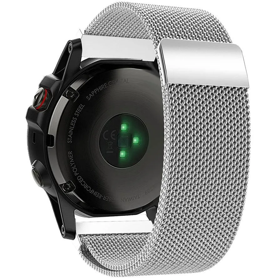 Silver Milanese Loop Garmin Fenix 6X / 7X / 8 (51MM) Band
