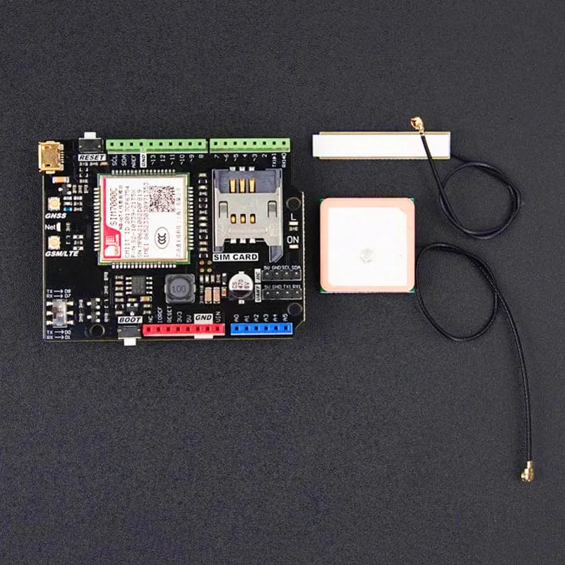 SIM7000C Arduino NB-IoT/LTE/GPRS/GPS Expansion Shield