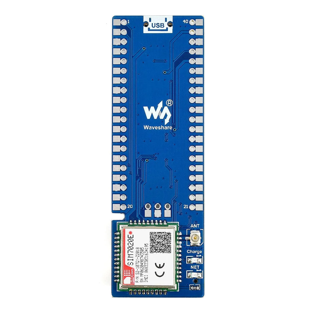 SIM7020E NB-IoT Module For Raspberry Pi Pico