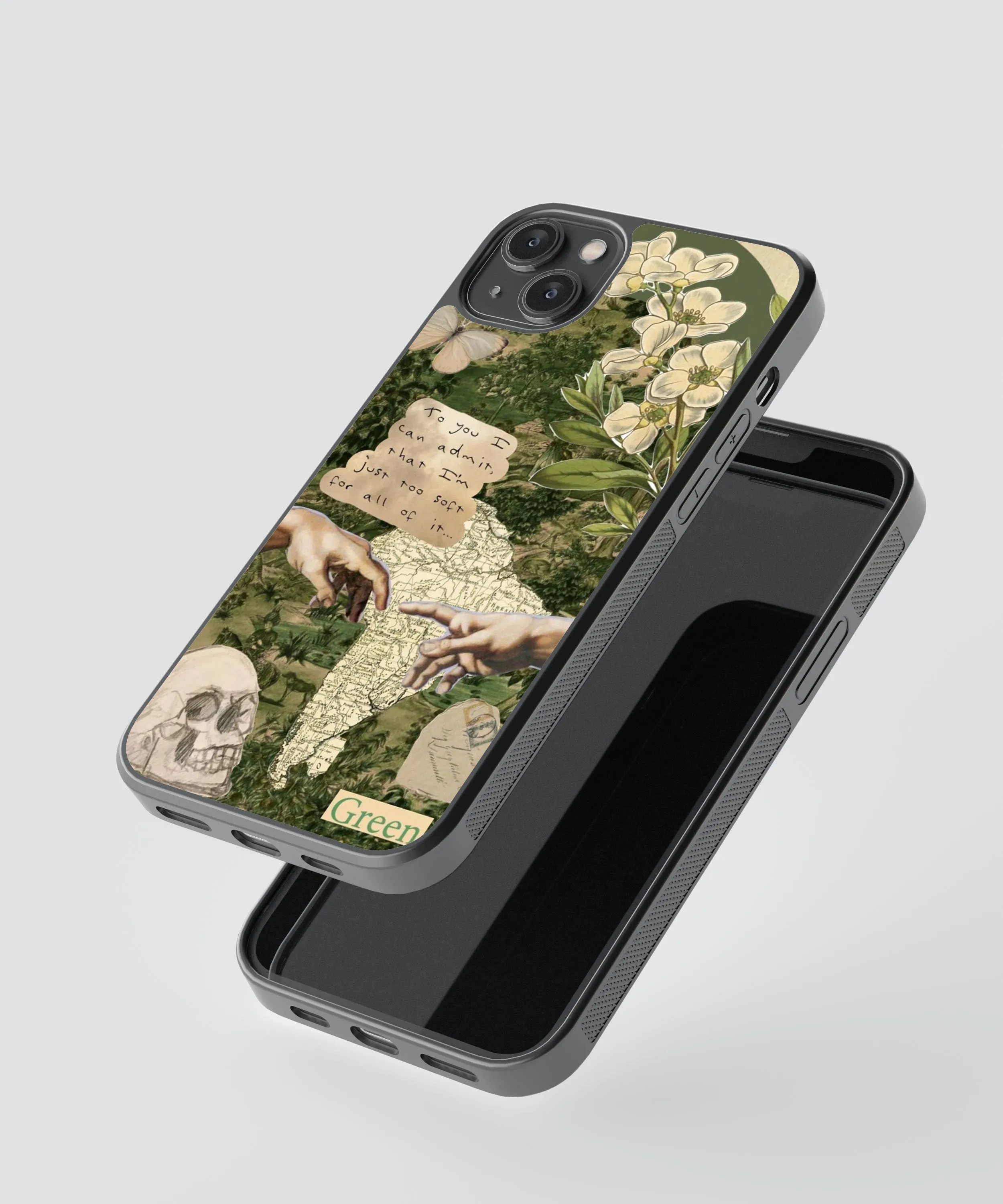 Soft Vintage Glass Phone Case Cover