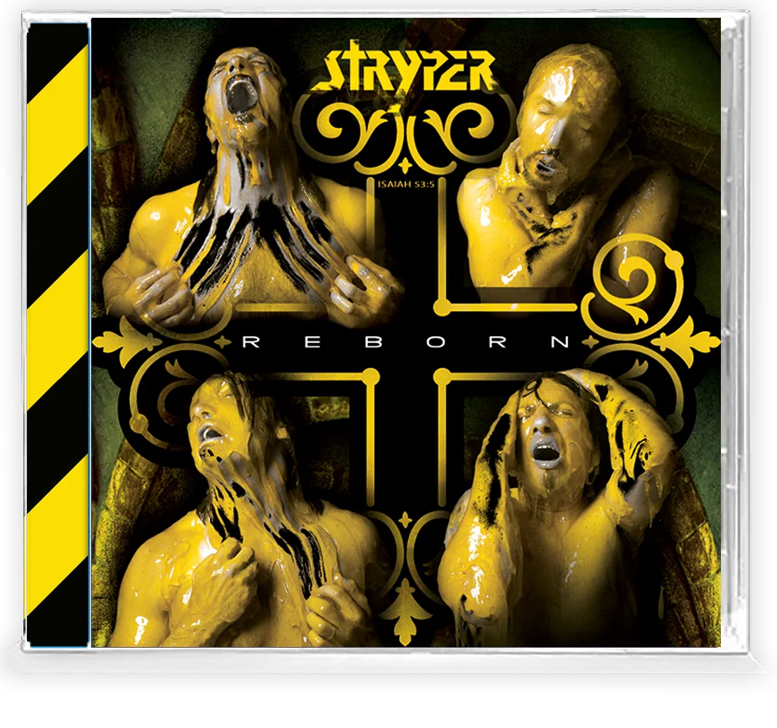 STRYPER - REBORN GOLD DISC (CD) 2022 GIRDER RECORDS (Legends of Rock) Remastered, w/ Collectors Trading Card