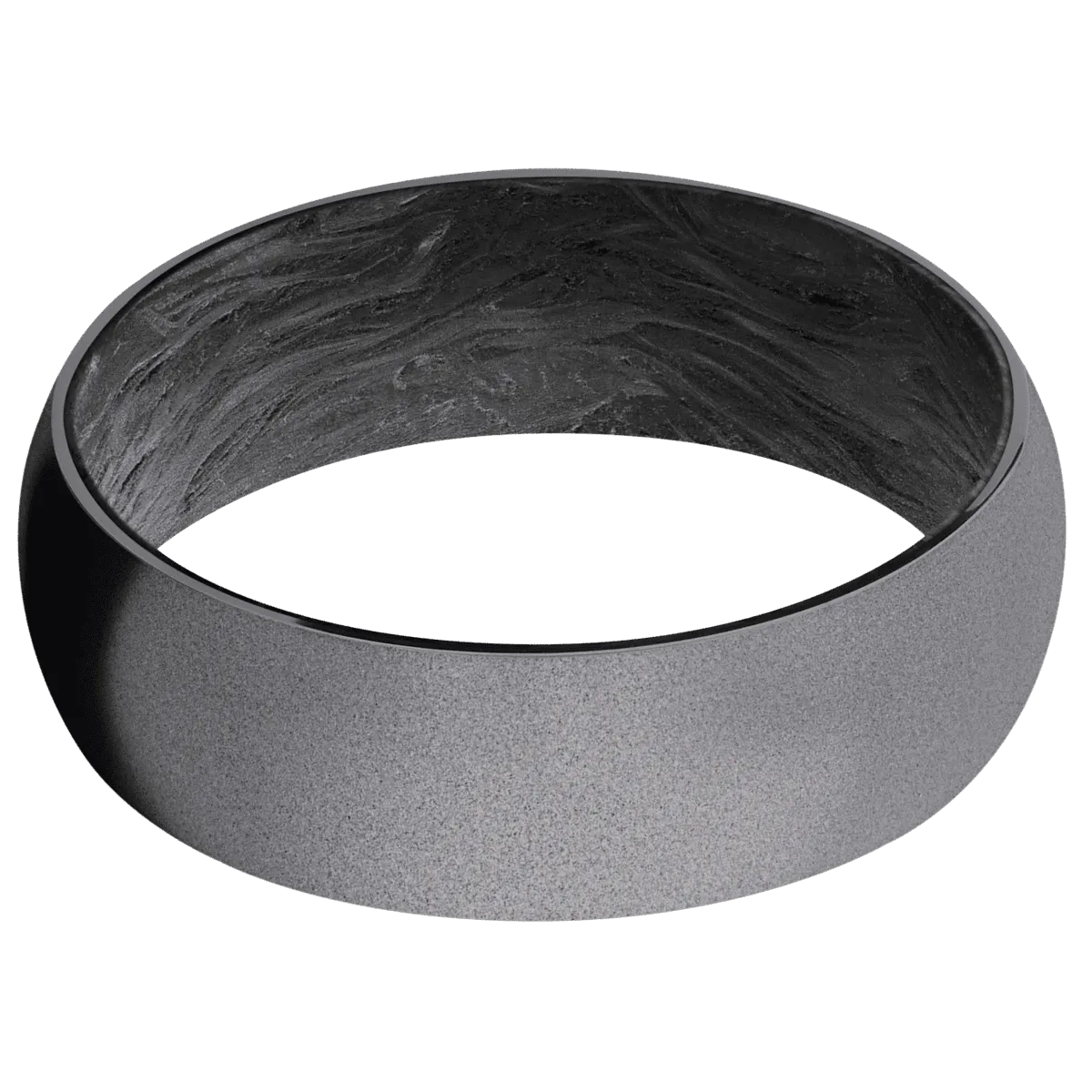 Tantalum with Sand Finish and Forged Carbon Fiber