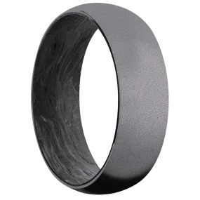 Tantalum with Sand Finish and Forged Carbon Fiber