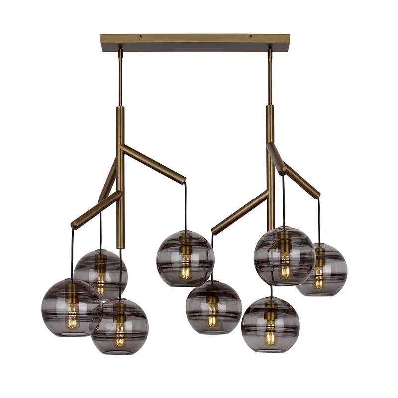 Tech 700SDNMPL2 Sedona Double 8-lt 39" LED Chandelier