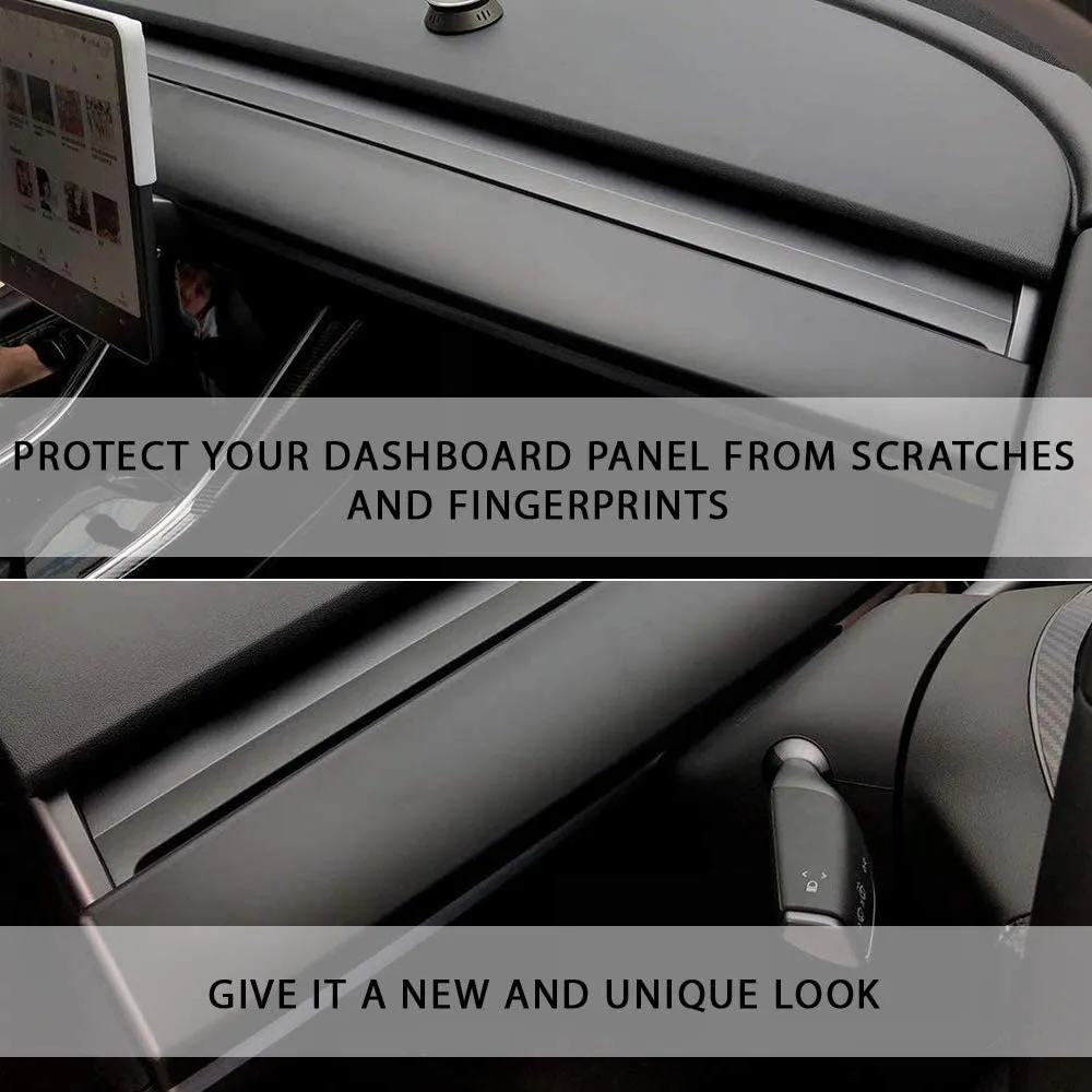 Tesla Model 3 & Y Matte Black Dashboard Cap