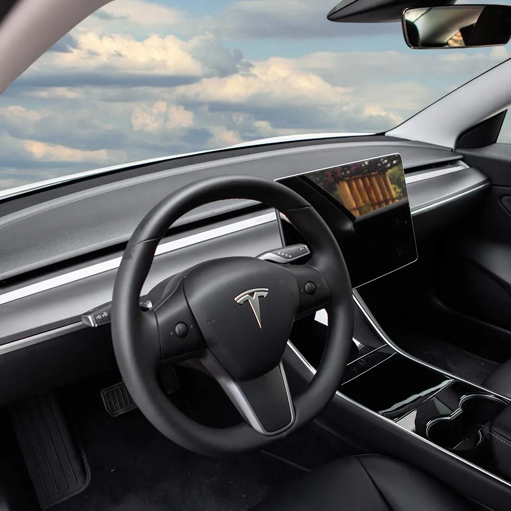 Tesla Model 3 & Y Matte Black Dashboard Cap