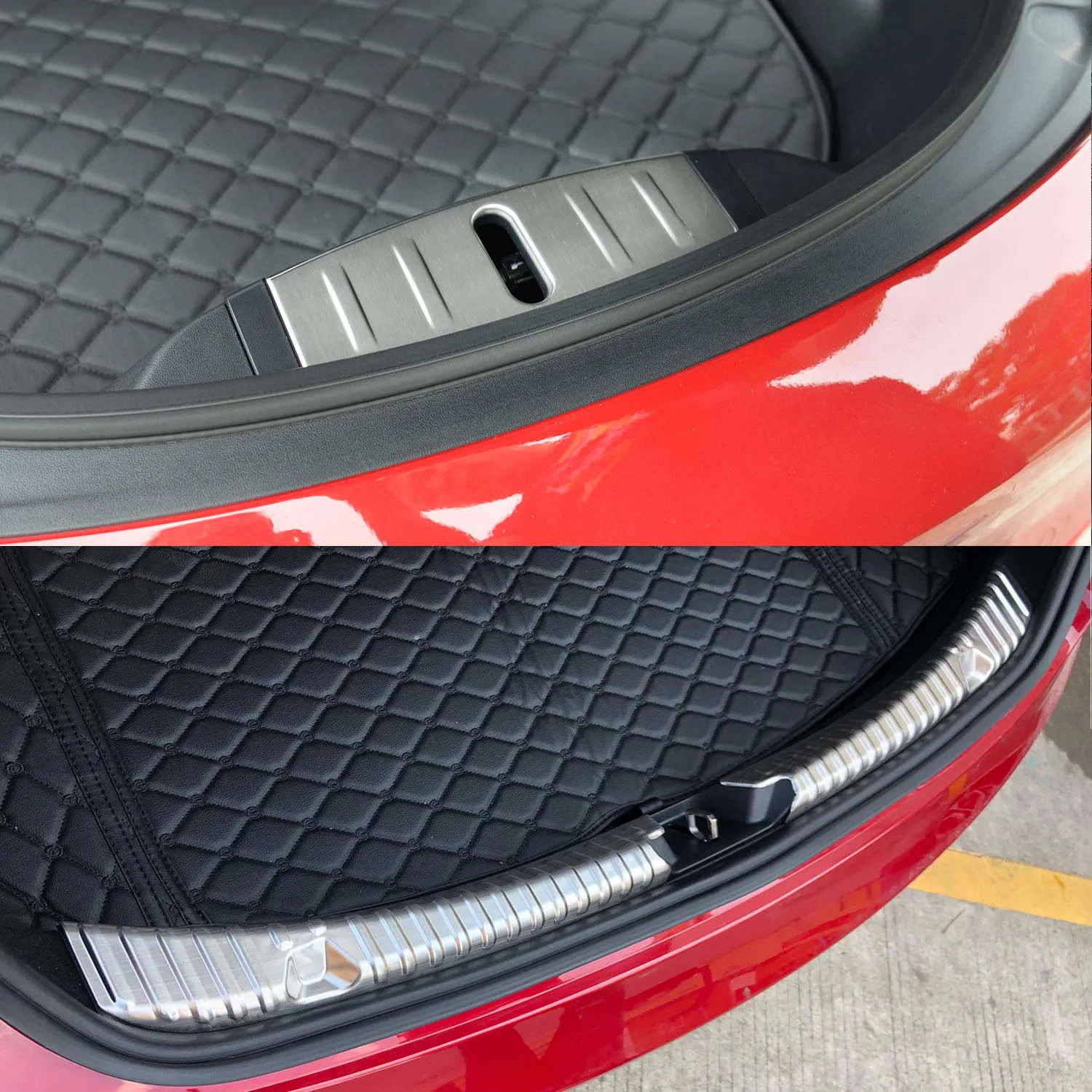 Tesla Model 3 Rear Trunk and Frunk Bumper Protector Guards