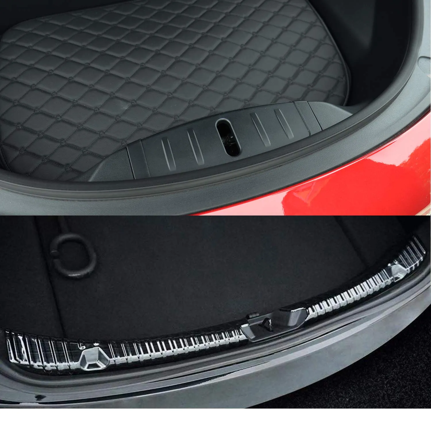 Tesla Model 3 Rear Trunk and Frunk Bumper Protector Guards