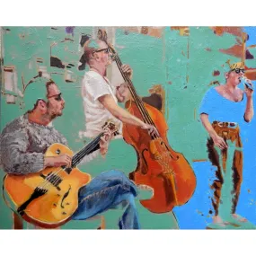 The SO Trio, Brighton jazz portrait by Stella Tooth