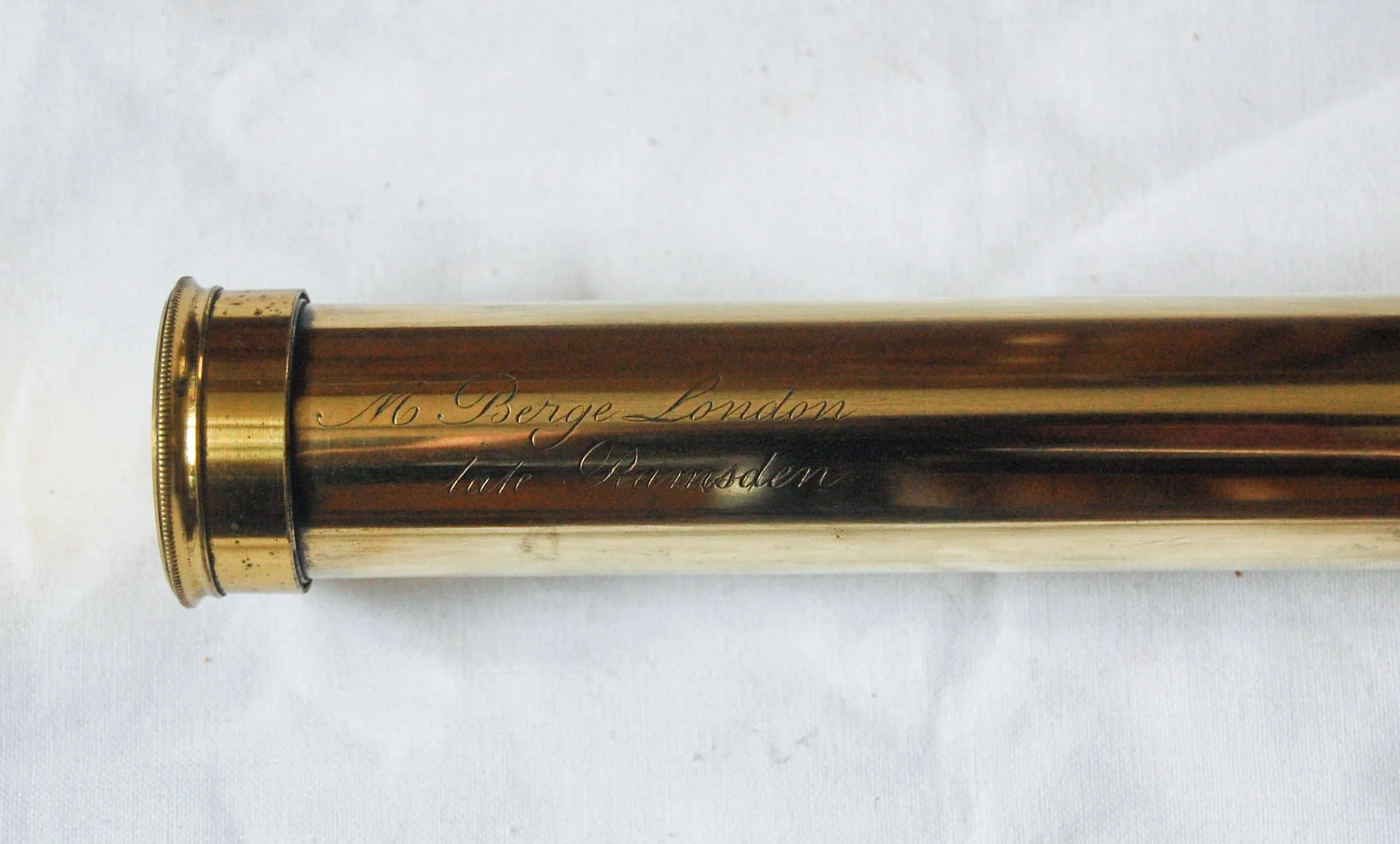 Three Draw Telescope by Matthew Berge (Late Ramsden) owned by Horatio Stewart 95th Rifles