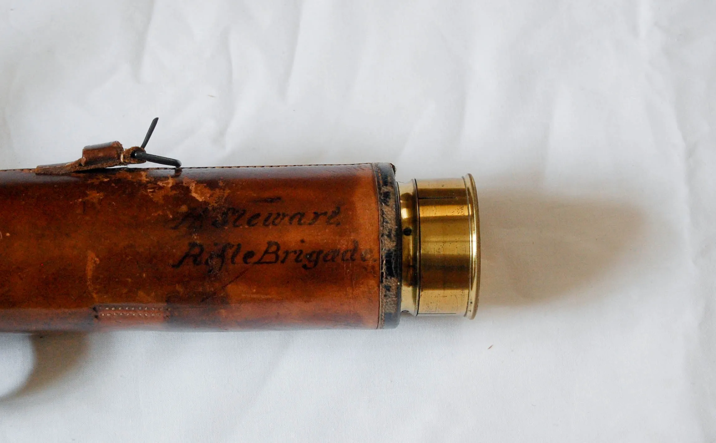 Three Draw Telescope by Matthew Berge (Late Ramsden) owned by Horatio Stewart 95th Rifles